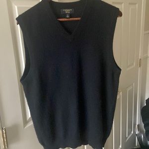 Black cashmere sweater vest